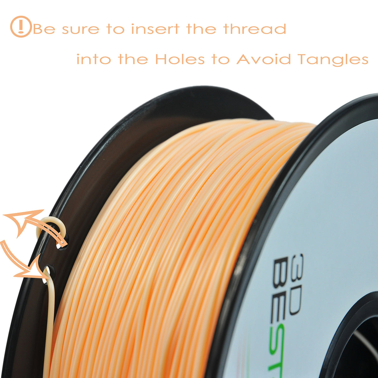 3D BEST-Q Flexible TPU 1.75mm 3D Printer Filament, Dimensional Accuracy +/- 0.03 mm, 1KG Spool, 8 Color to Choose (Skin) 3D BEST Q