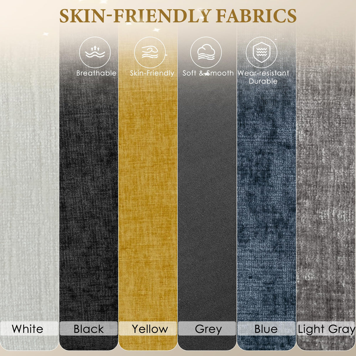 URRED Modular Sectional Sofa Comfy Cloud Couch, Modern Chenille Sofa Sleeper Deep Seat Couches with Ottoman/Pillows for Living Room (Gray, 154'' - U Shape) URRED