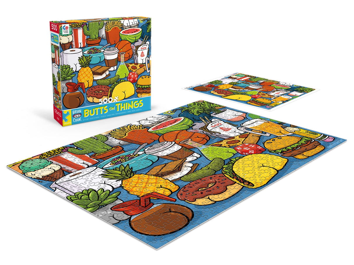 Ceaco - Brian Cook - Butts on Things - 500 Piece Jigsaw Puzzle Ceaco