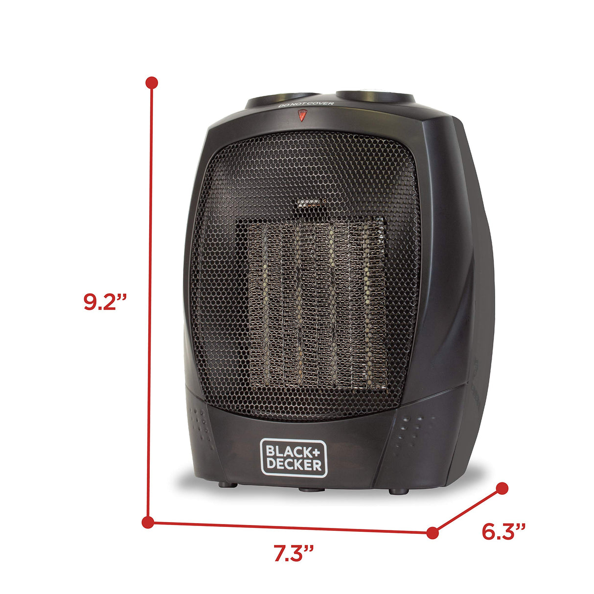 BLACK+DECKER Portable Space Heater, Room Space Heater with Carry Handle for Easy Transport BLACK+DECKER