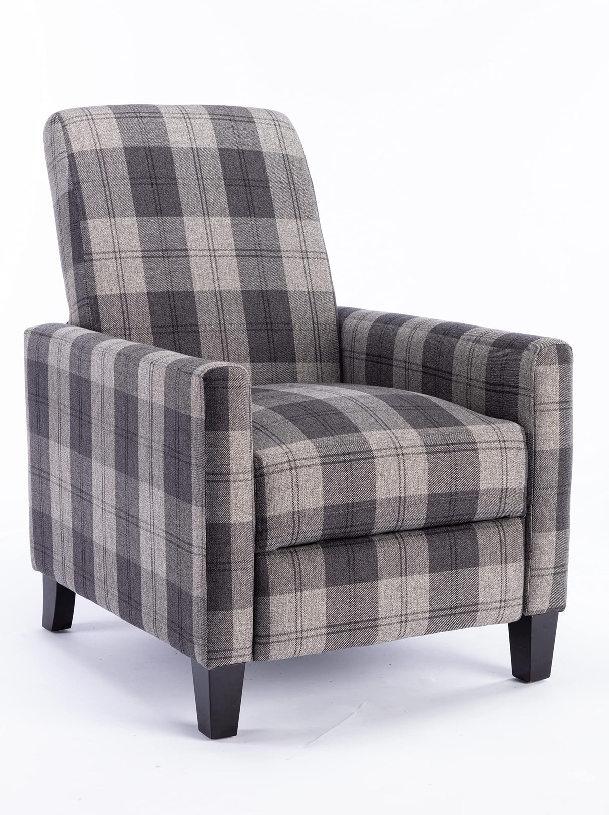 ZELNF Traditional Fabric Recliner Chair,Easy to Adjust Backrest Angle (Gray) ZELNF