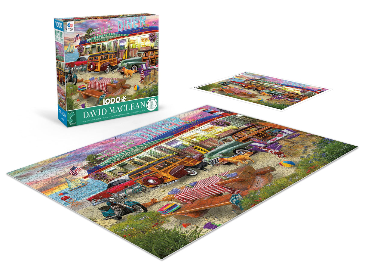 Ceaco - David Maclean - Beach Diner - 1000 Piece Jigsaw Puzzle Ceaco