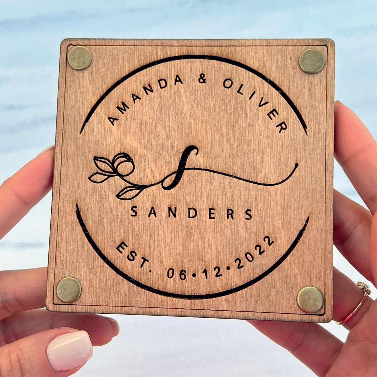 Wooden Coaster Wedding Favors for Guest in Bulk, Wedding Favor pack of 4, 8, 12, 16, 20, 30, 50, 60, 70, 75, 85, 90, 100, 120, 135, 150, 175, 200, 225, 250 vitawed