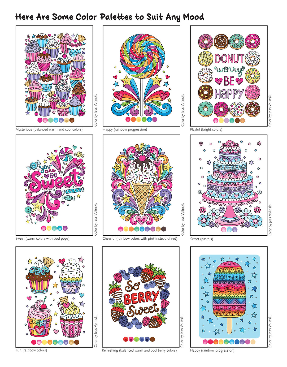 Notebook Doodles Sweets & Treats: Coloring & Activity Book (Design Originals) 32 Scrumptious Designs; Beginner-Friendly Empowering Art Activities for Tweens, on Extra-Thick Perforated Pages Design Originals