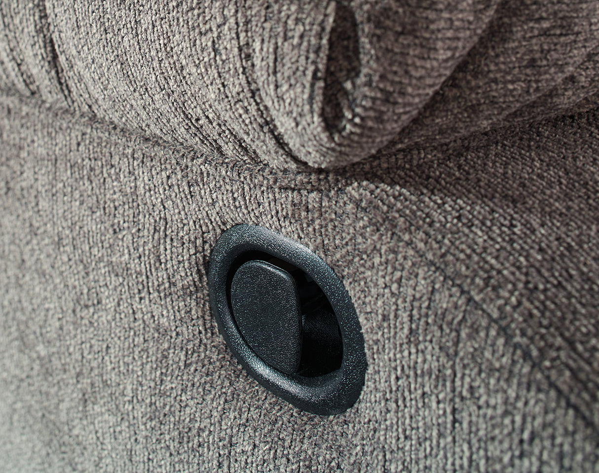 Signature Design by Ashley Tulen Modern Manual Pull Tab Rocker Recliner, Dark Gray Signature Design by Ashley