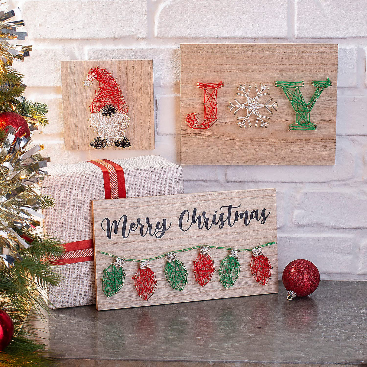 Christmas Joy String Art Craft Fun Express