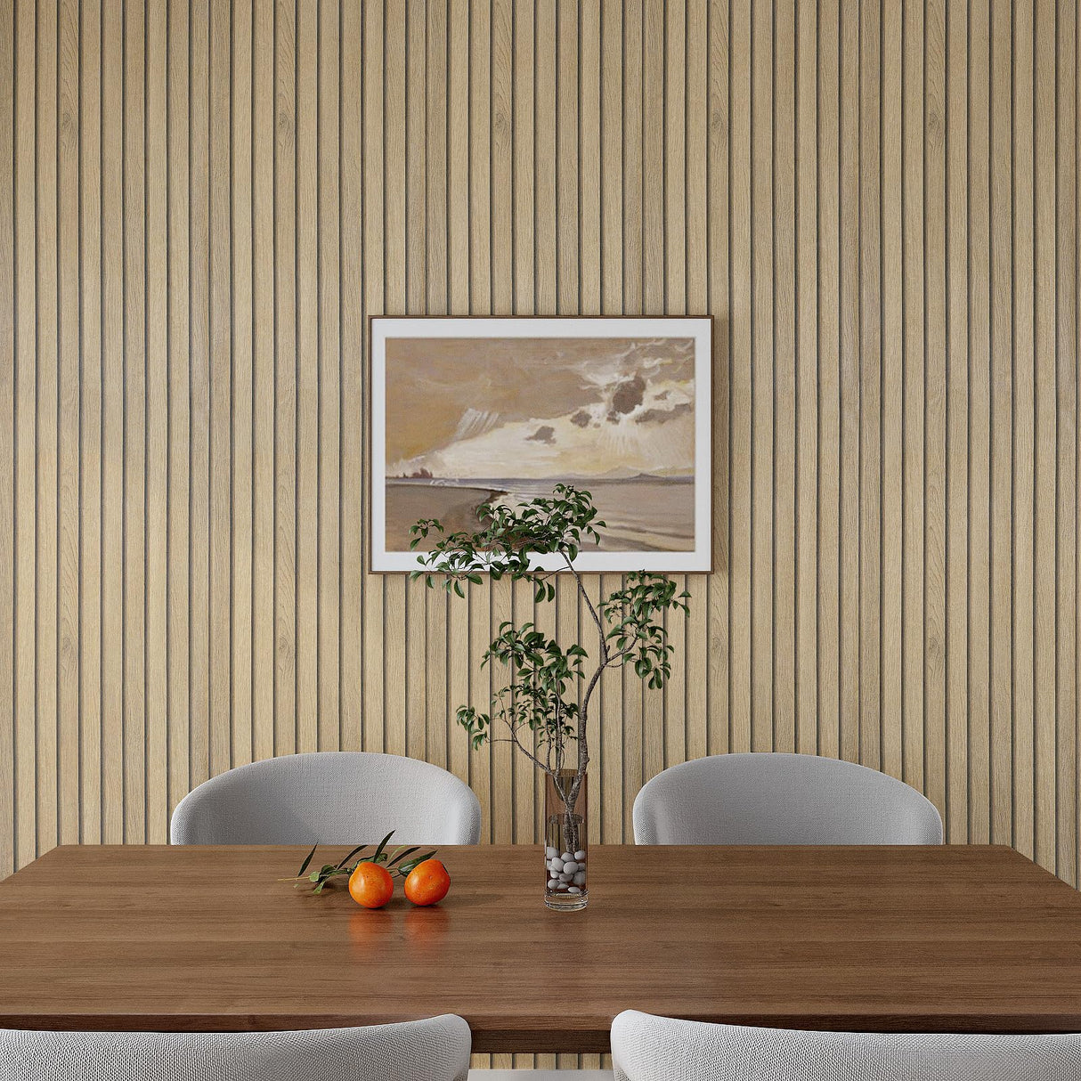 VaryPaper Wood Slat Wallpaper Peel and Stick Wood Contact Paper Waterproof Self Adhesive Wood Vinyl Wall Paper Removable Wood Panel Wallpaper for Bedroom Bathroom Walls Kitchen Cabinets 15.7''x78.7'' VaryPaper