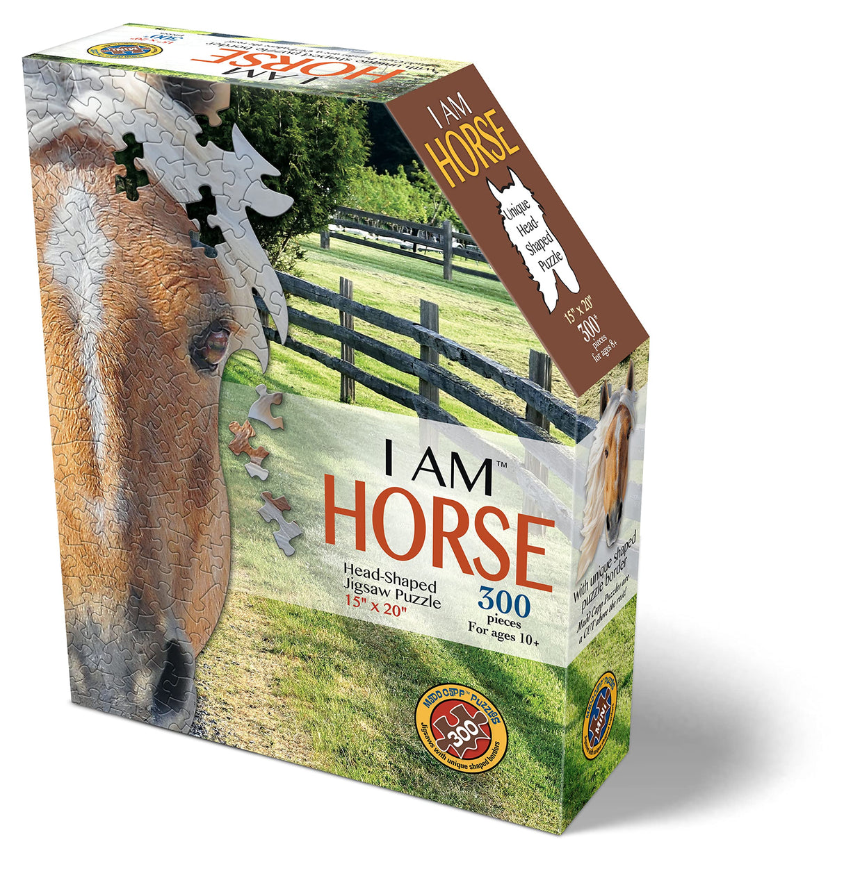 Madd Capp Puzzles - I AM Horse - 300 Pieces - Animal Shaped Jigsaw Puzzle Madd Capp