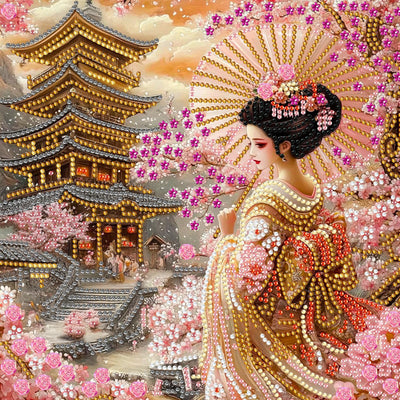 NEWENMO Fairy Diamonds Painting Kits for Adults Beginner,DIY 5D Colorful Flowers Diamond Art Paint with Special Shape Diamonds, Full Drill Diamonds Painting Kit for Gift Home Wall Decor 12x12 in