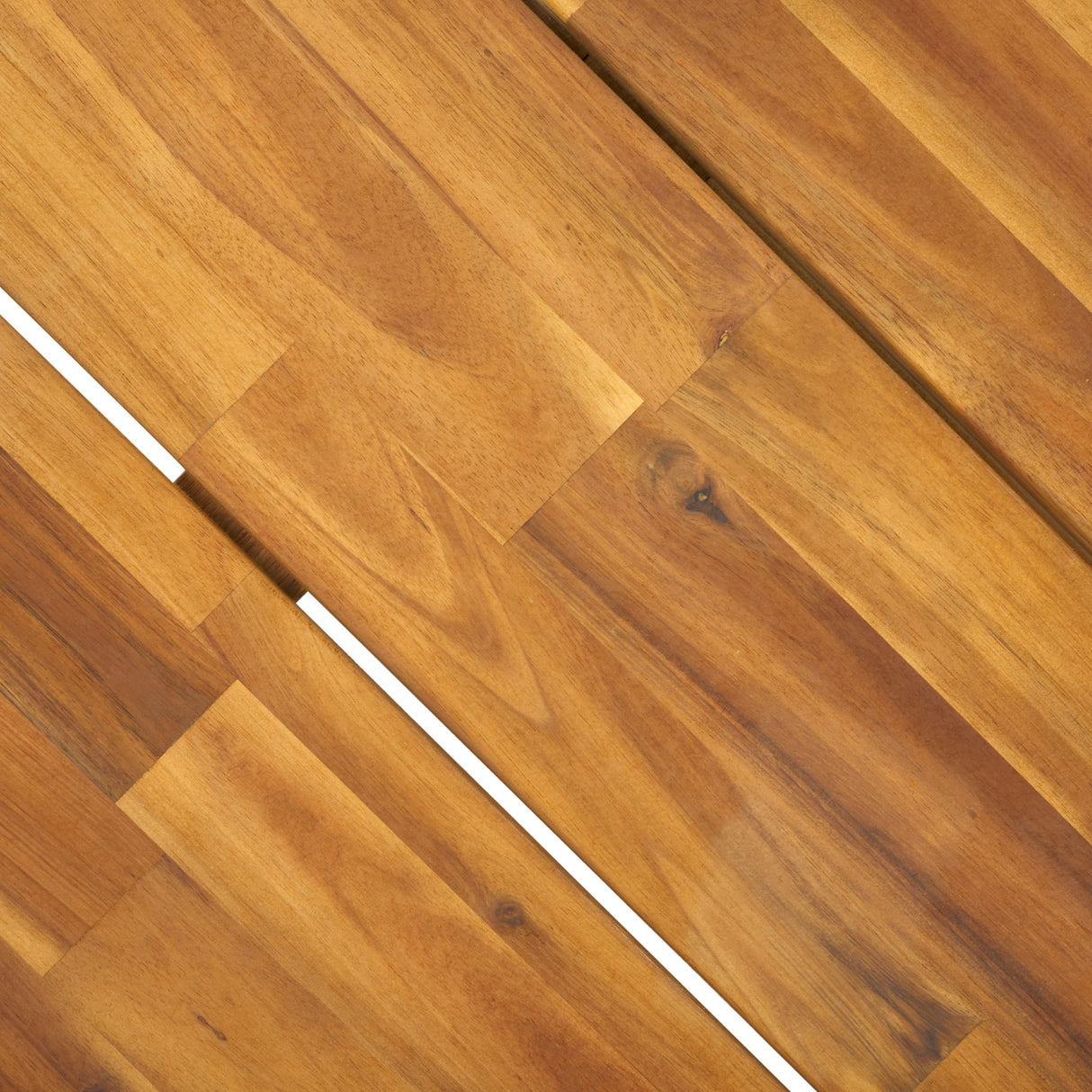 SAFAVIEH Outdoor Collection Leo Natural/Black 4-Leg Round Coffee Table, Ideal for Deck, Patio, Backyard, Sunroom SAFAVIEH