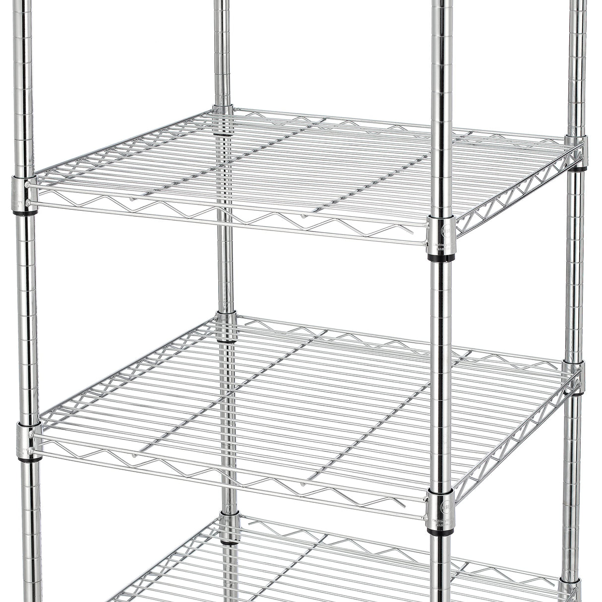 Finnhomy Heavy Duty 8 Tier Wire Shelving with Wheels 18x18x72.8-inches 8 Shelves Storage Rack Thicken Steel Tube, Pantry Shelves for Storage, Finnhomy