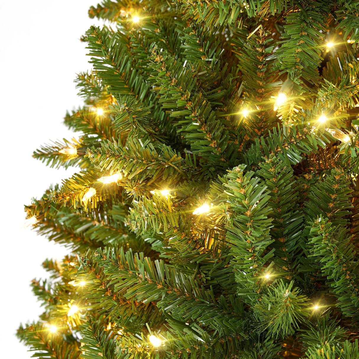 Yaheetech 30in Large Artificial Christmas Wreath, Pre-lit Holiday Accent Decoration with Red Bow, 110 LED Lights & 300 PVC Tips, Metal Structure for Door Wall & Mantel Yaheetech