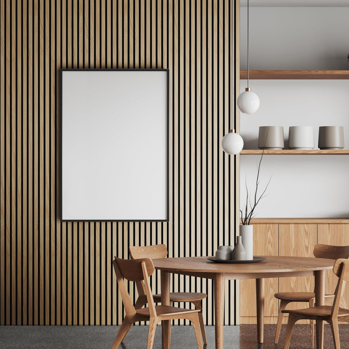 2-Pack Acoustic Wood Wall Panels - Wood Slat Wall Panels for Interior Wall Decor - Soundproof Wood Panels for Wall - Slat Wall Paneling - Wood Paneling for Walls and Ceilings COREMINDED