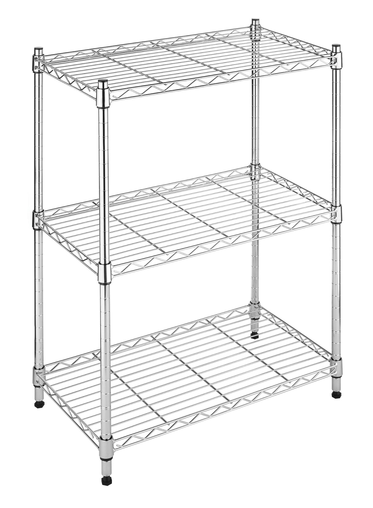 Whitmor 3-Wire Shelving Unit, Metal Storage Shelves, Easy Assembly Home Organizer for Pantry, Kitchen, Garage, Plant Whitmor