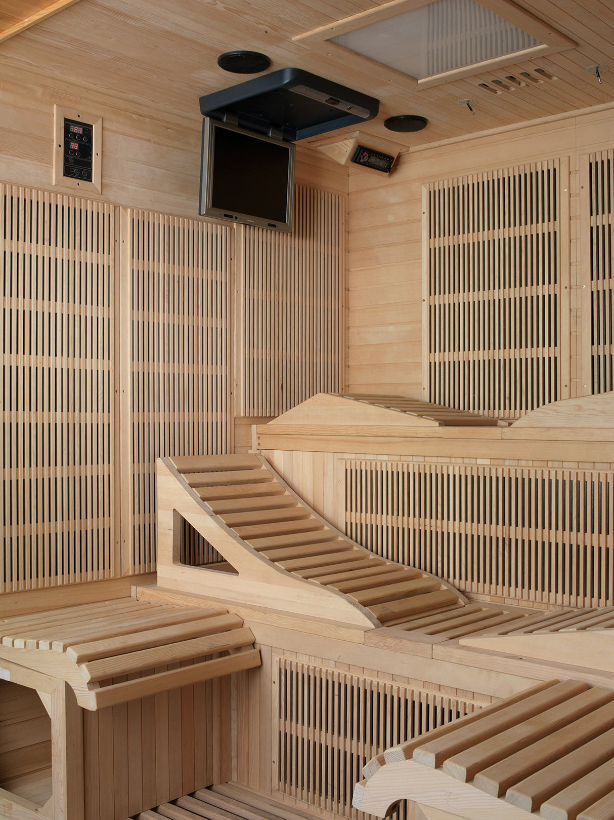 Golden Designs "Monaco" 6-person Near Zero EMF Far Infrared Sauna Canadian Hemlock DYNAMIC SAUNAS