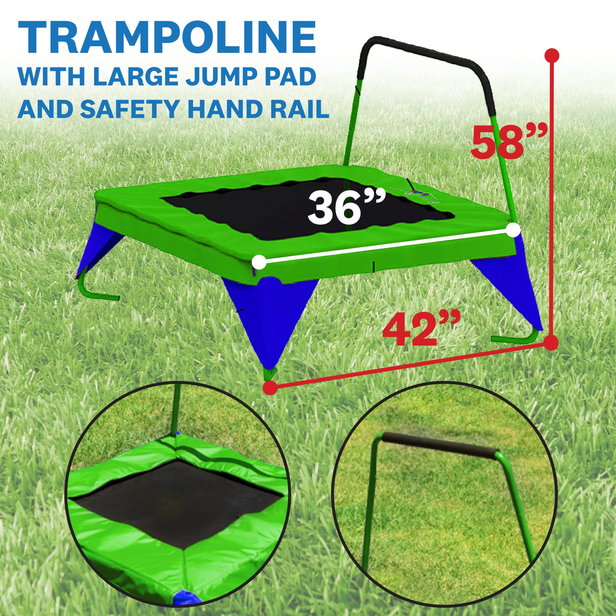 FITNESS REALITY KIDS Sports Outdoor 8 Station Playground Set, Includes Swing Set, Slide, Monkey Bars, Basketball Hoop, Trampoline, Soccer and Basketball + Pump, Green FITNESS REALITY KIDS