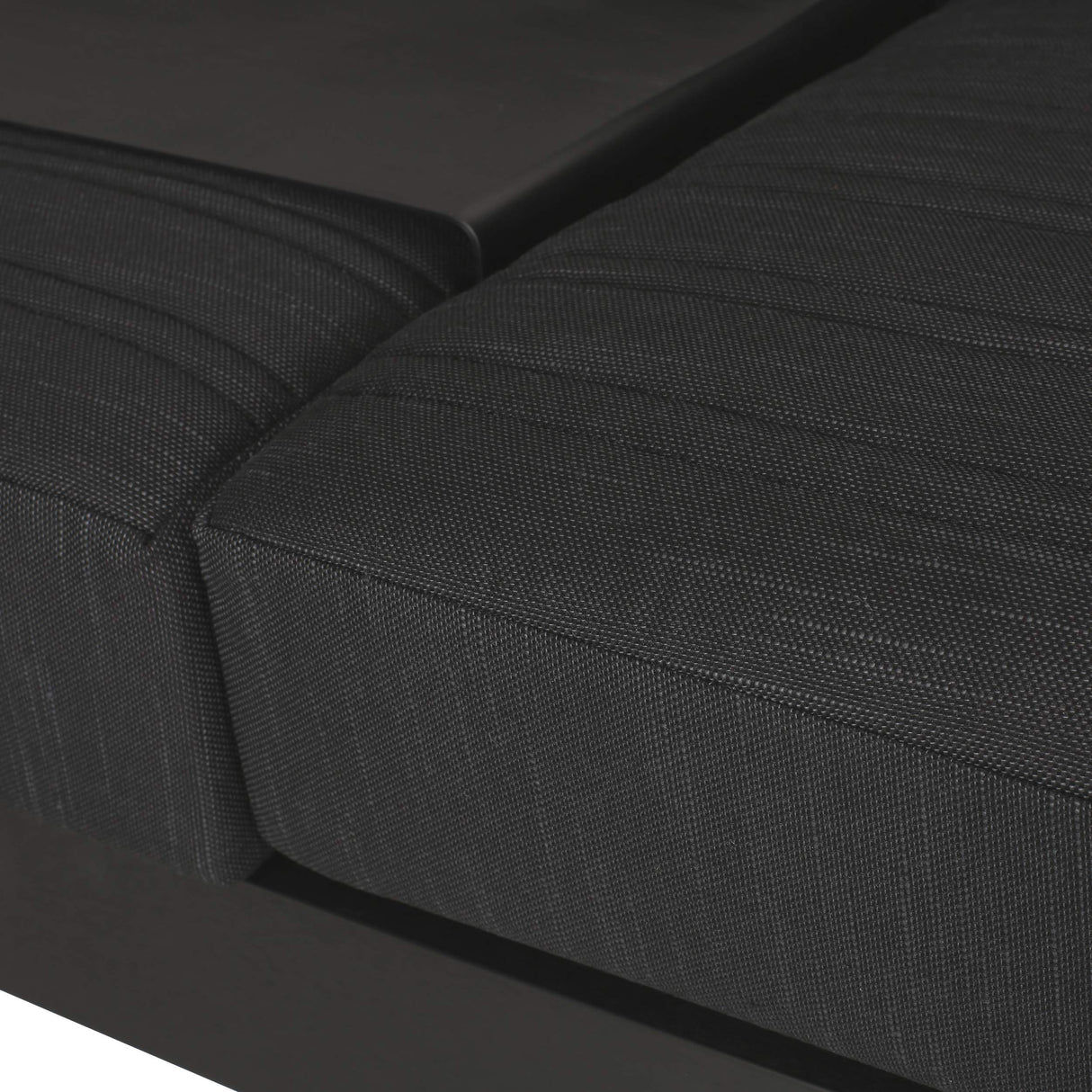 Christopher Knight Home Giovanna Outdoor 3 Seater Sofa, Dark Grey + Natural + Black Anodize Christopher Knight Home