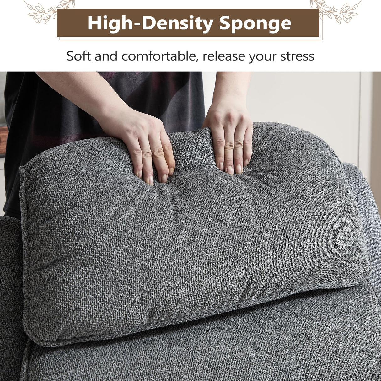 ANJ Power Recliner Chair, Electric Recliner for Adults,Oversized Reclining Chair with Remote & Side Pockets for Living Room, Bedroom,Home Theater ANJ