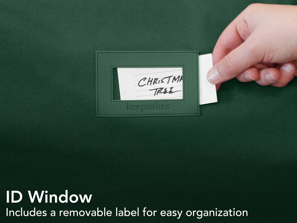 Covermates Keepsakes Christmas Tree Cinch Bag - Superior Protection, Cinch Straps, Fits Up To 9 to 11-Foot Tree - Holiday Storage, Green Covermates