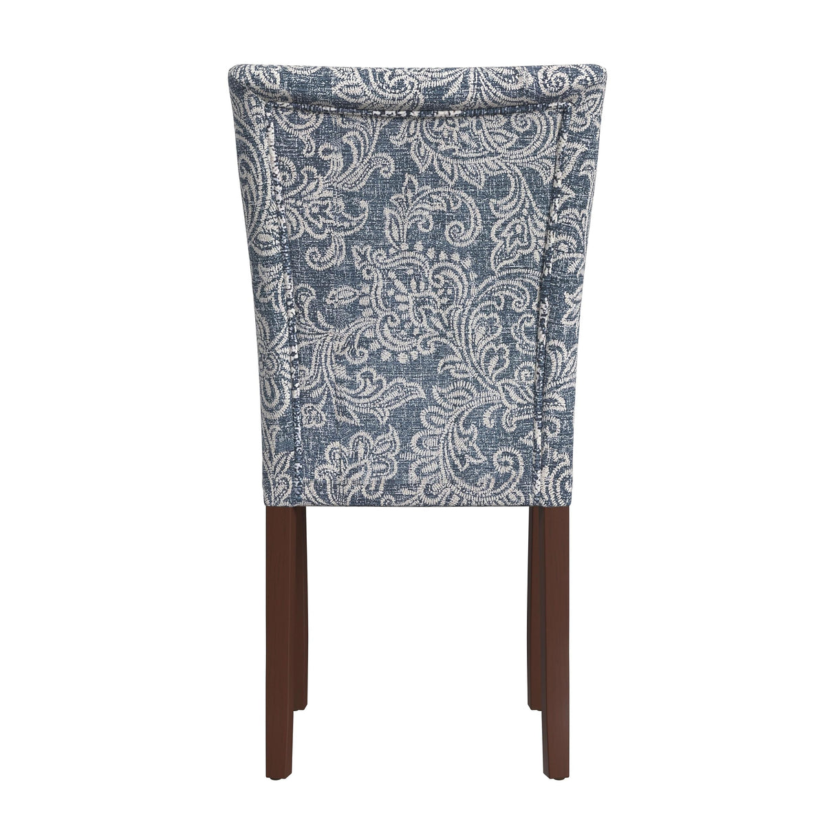 HomePop Classic Parsons Dining Chair -Denim Jacobean Print (Set of 2) HomePop