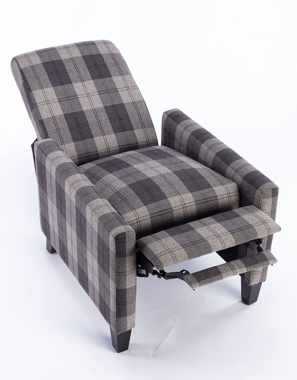 ZELNF Traditional Fabric Recliner Chair,Easy to Adjust Backrest Angle (Gray) ZELNF