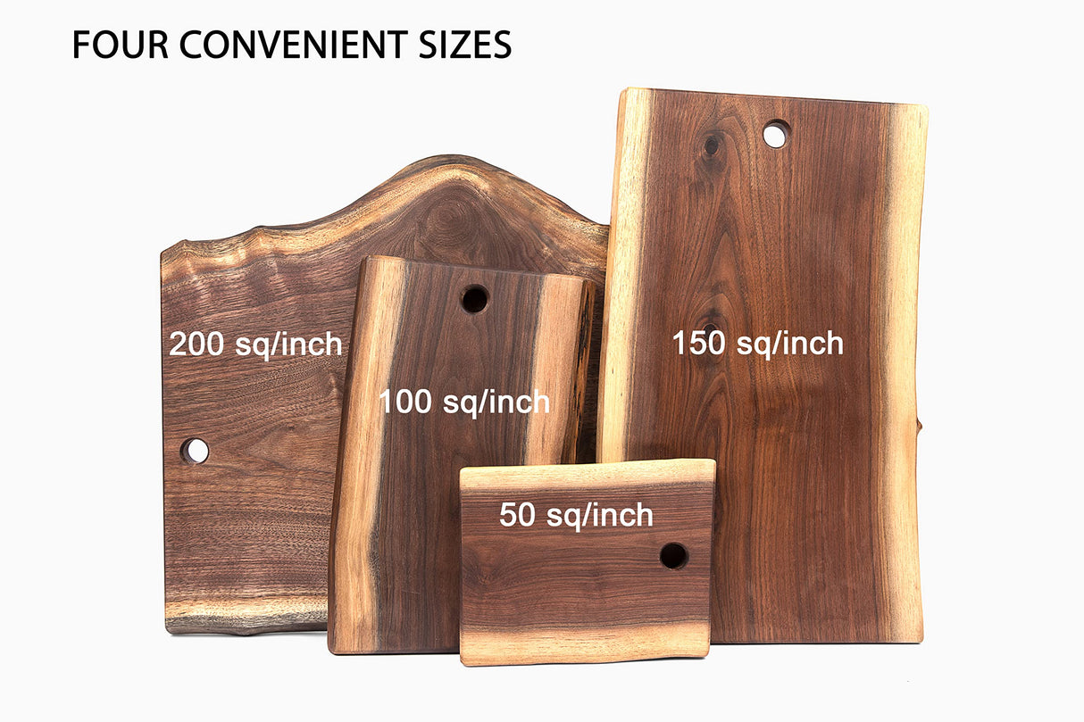 Live Edge Black Walnut Cutting Board, American Amish Handmade, Each Cutting Board is Unique, X Large Cutting Board 10" x 15"… Arbor Down