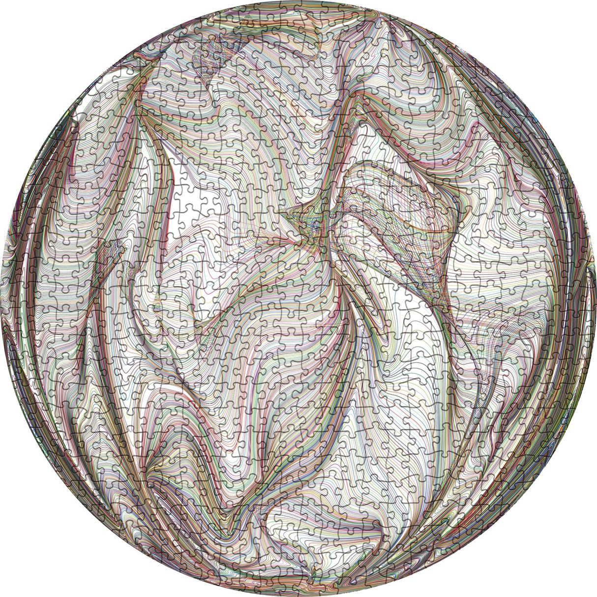 Impossible Puzzle 1000 Pieces, Hard Difficult Jigsaw Puzzles for Adults, Colorful Line Challenging Puzzles for Adults BBOLDIN