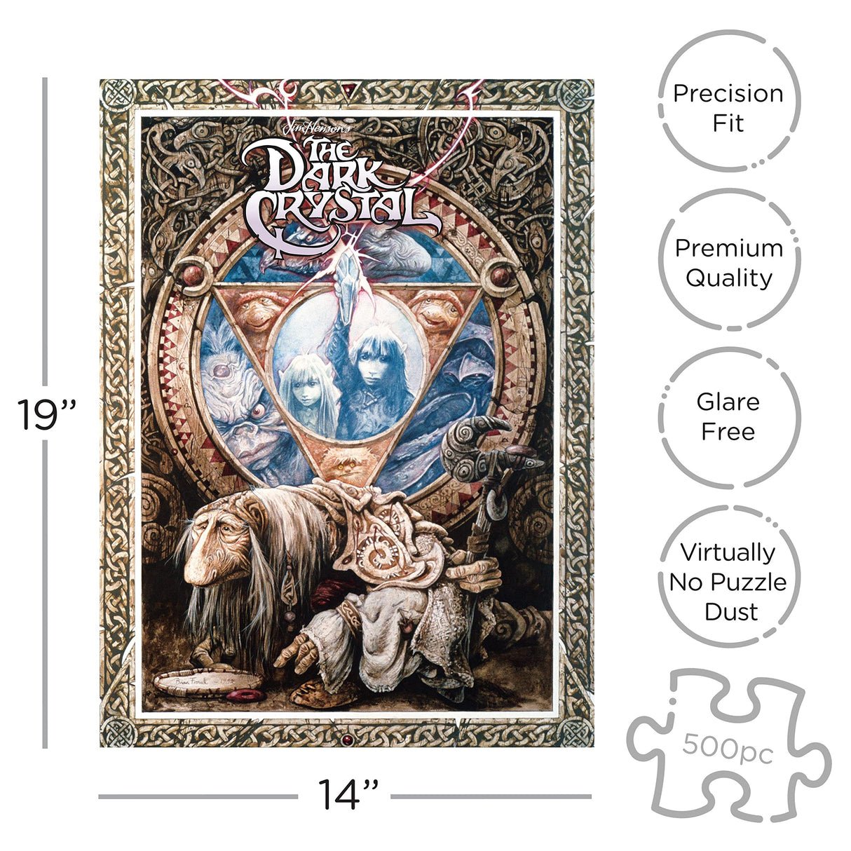 AQUARIUS 62136 The Dark Crystal jigsaw puzzle, Multi-colored, 8 Inches AQUARIUS