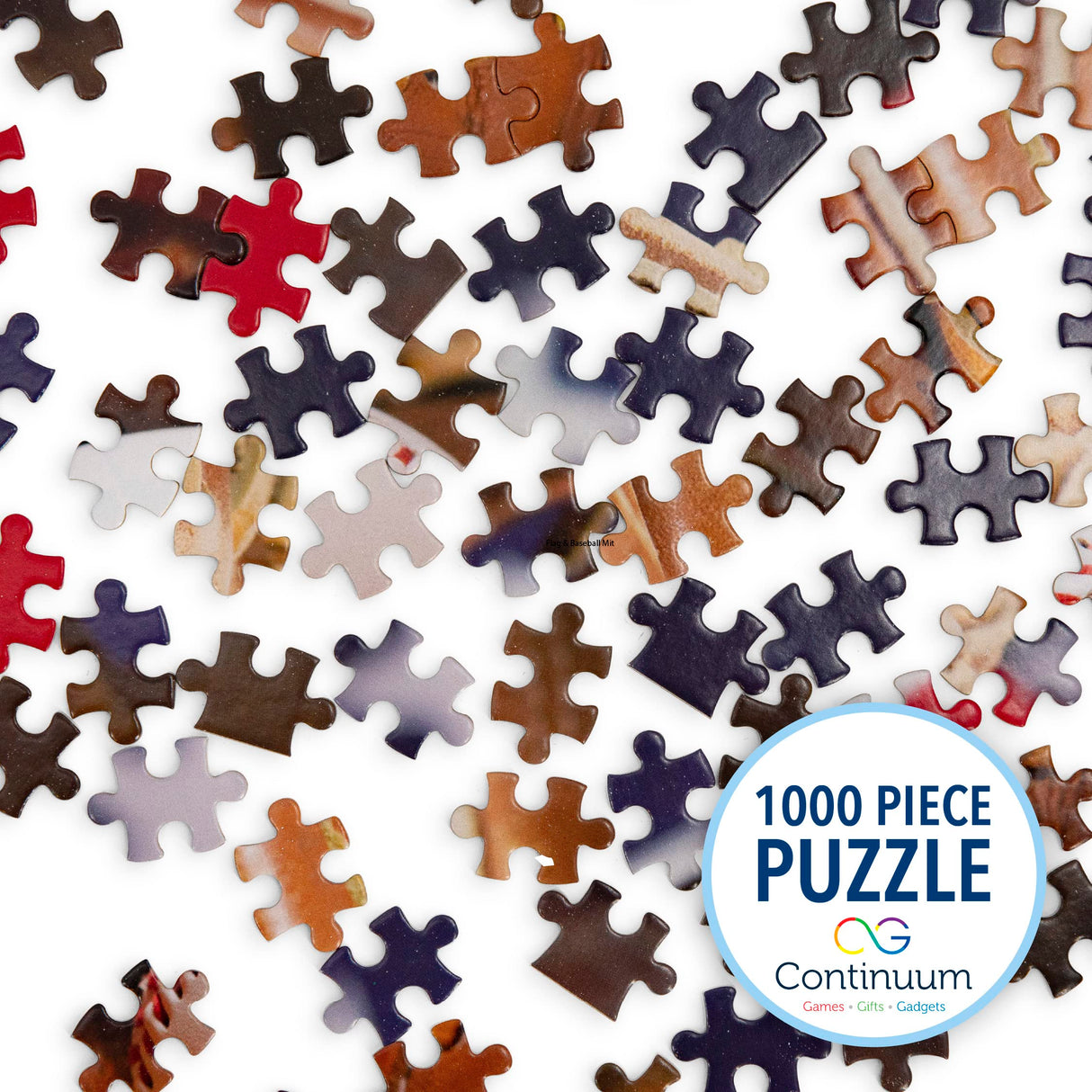 Baseball Puzzle 1000 Pieces Flag & Mit Fun Iconic Sports Puzzles for Adults for Baseball Lovers by Continuum Games Continuum Games