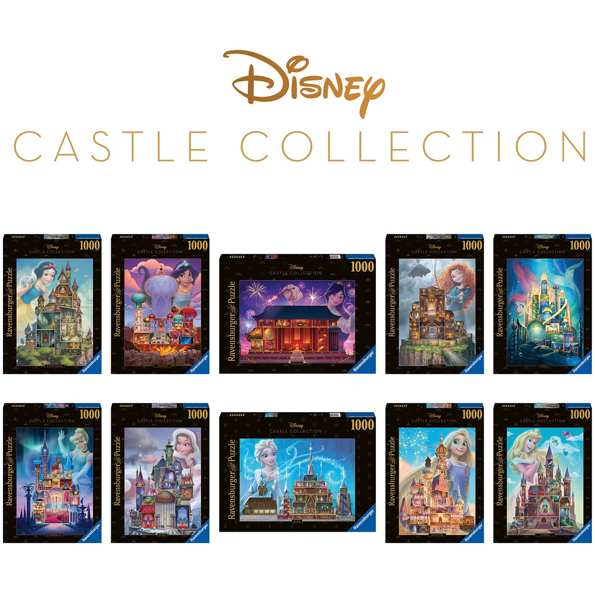 Ravensburger Disney Castle Collection - Rapunzel Themed 1000 Piece Jigsaw Puzzle | Unique Softclick Technology | Engaging Imagery | Perfect for Disney Fans | Item 17336 Ravensburger