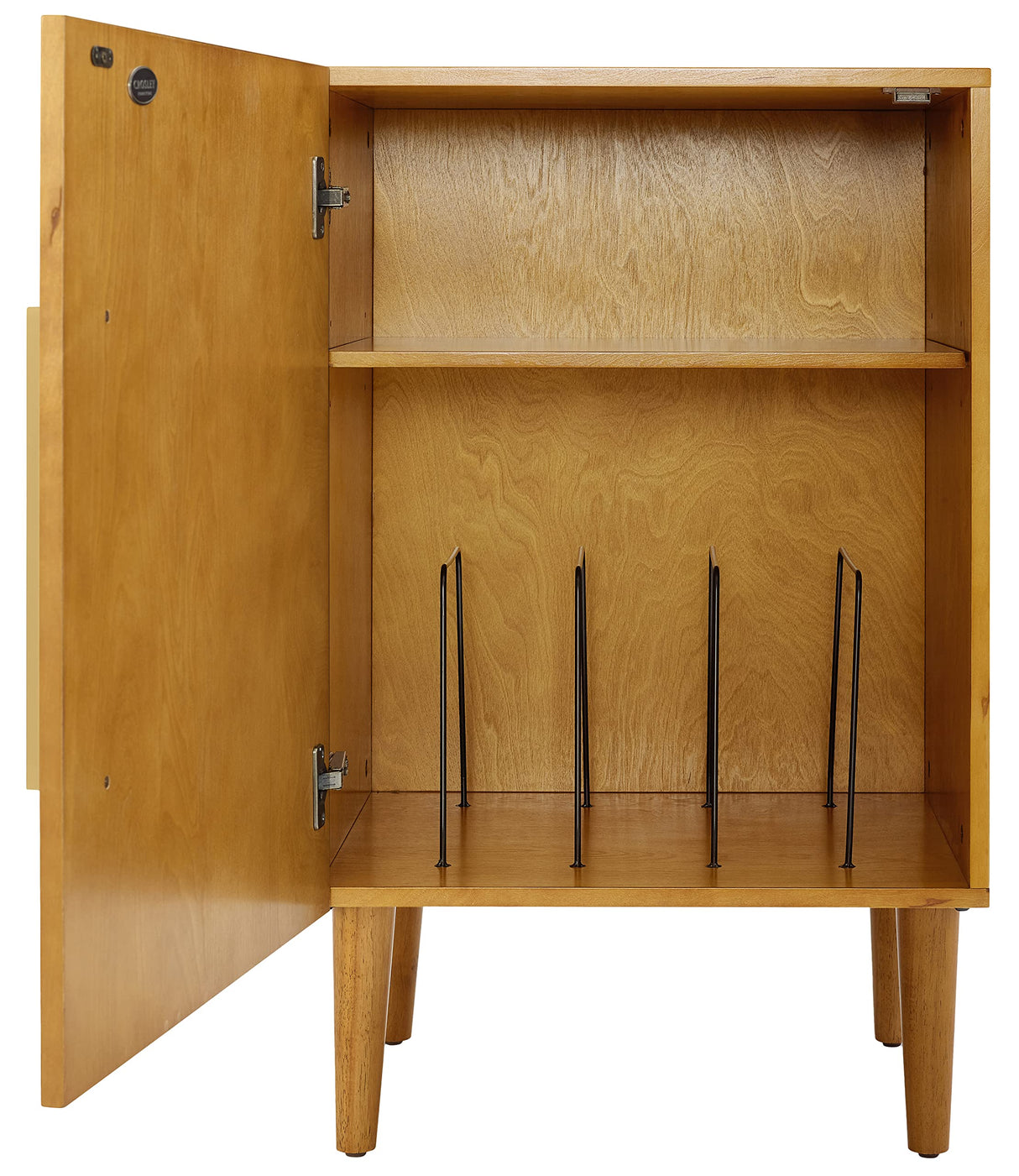 Crosley Furniture Everett Record Player Stand with Storage for Vinyl Records, Acorn Crosley Furniture