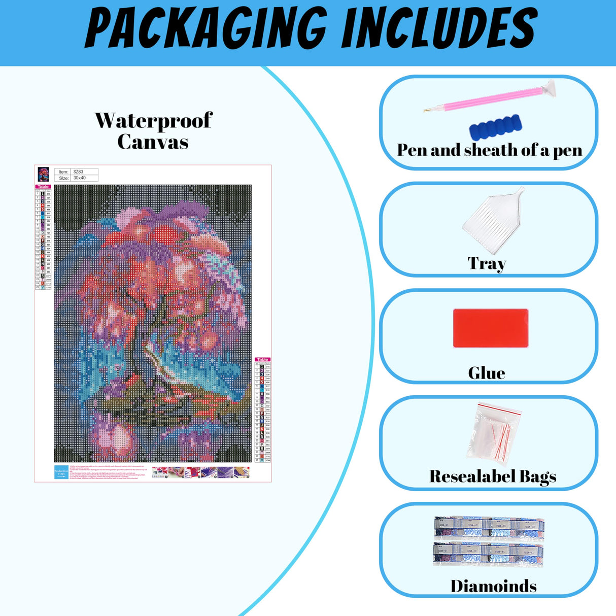 Hutarosl Tree of Life 5D Diamond Painting for Adults- Tree Diamond Art Kits Adults, Gem Painting Crafts Gifts and Home Decor 12x16inch Hutarosl