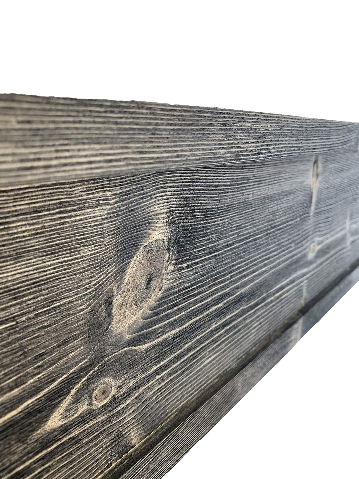 Rustic Mantle | Fireplace Mantel for Decor | Wood Mantel Shelf | Made in USA | Floating Shelf | Farmhouse Fireplace Surround | Long Shelf for Fireplace (Weathered Black, 60 Inch) Strix Ind