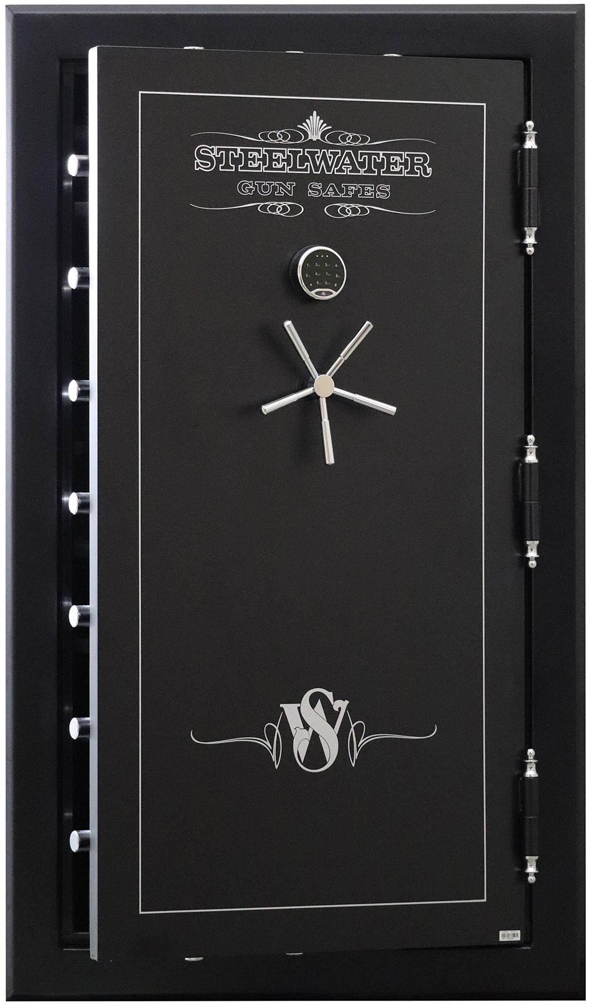 STEELWATER GUN SAFES New Improved Heavy Duty E.M.P Proof, 45 Long Gun, 2 Hour Fire Protection, Auto LED LIghts, Dehumidifier, Door Organizer, Interior Outlet, for Rifles and more. AMHD724228-EMP Steelwater Gun Safes