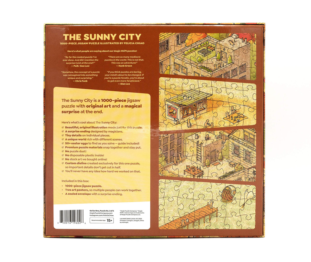 The Sunny City • 1000-Piece Jigsaw Puzzle from The Magic Puzzle Company • Series One Magic Puzzle Company