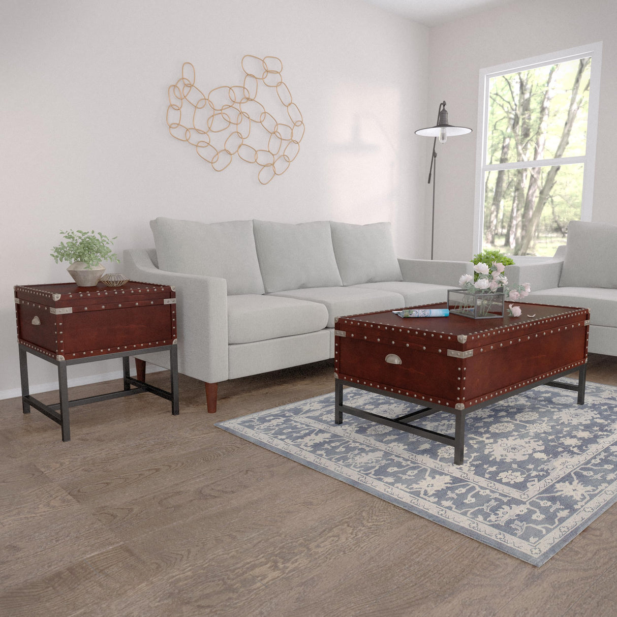 SEI Furniture Voyager Storage Cocktail Table - Espresso SEI Furniture