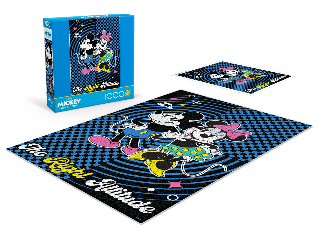 Ceaco - Disney - Mickey and Friends - The Right Attitude - 1000 Piece Jigsaw Puzzle Ceaco