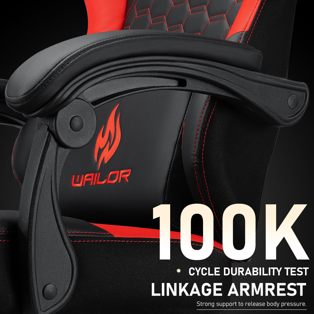 Gaming Chair with Massage and Packet Spring Cushion,Ergonomic Gamer Chairs for Adults with Footrest 300lbs,High Back Gamer Leather Chair with Headrest and Lumbar Support WAILOR