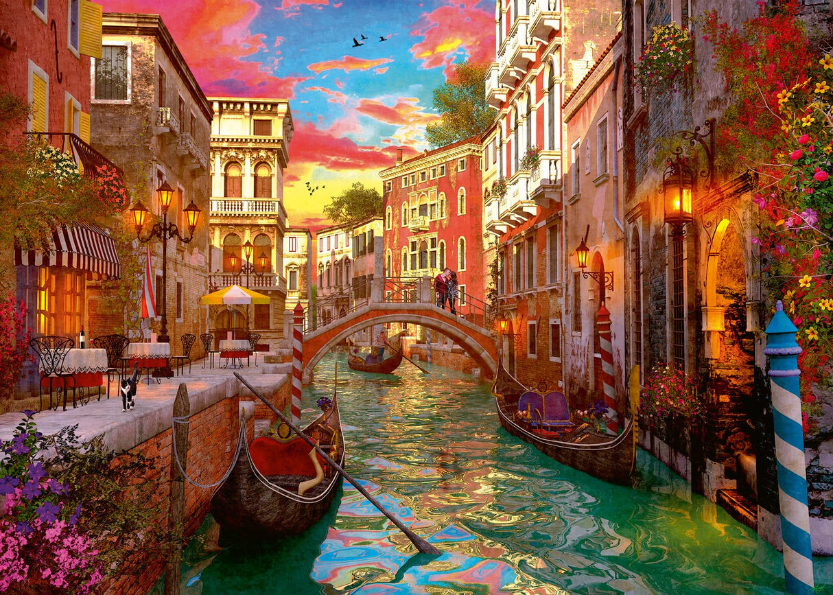 Ravensburger Venice Romance 1000 Piece Jigsaw Puzzle for Adults | Unique, Pieces | Anti-Glare Surface | FSC Certified, Eco-Friendly | Amazon Exclusive Ravensburger