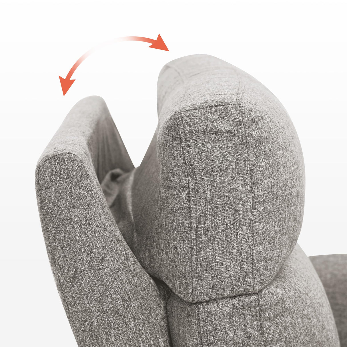 MCombo 60.2" Power Loveseat Recliner Sofa with Massage and Dual Heating, Adjustable Headrest, USB & Type C Port for Living Room, Fabric PR606M1 (Mist Grey) MCombo