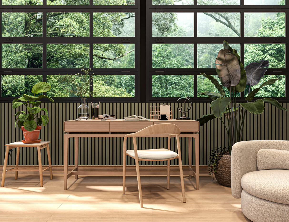 2 Pack - 94” L x 12.6” W Soundproof Acoustic Wood Wall Panels, 3D Slat Paneling, Decorative Panels for Walls and Ceilings, Acoustic Panels for Interior Design (Alamosa Green) Generic