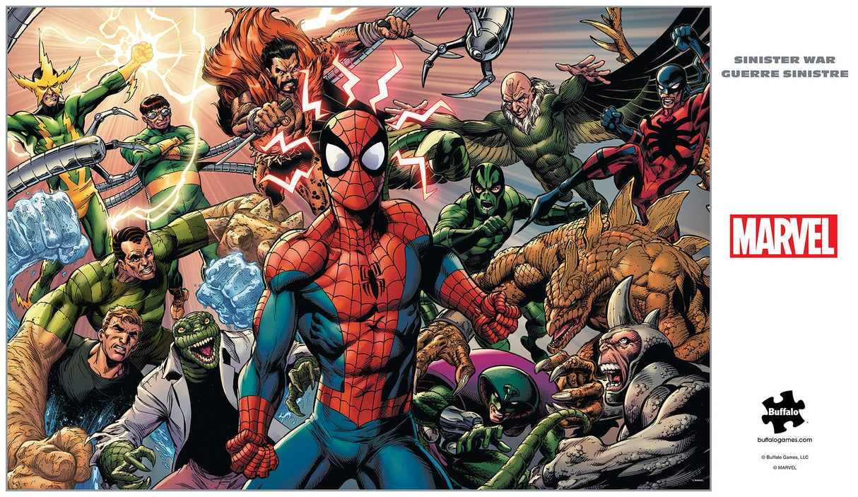 Buffalo Games - Marvel - Sinister War - 2000 Piece Jigsaw Puzzle for Adults -Challenging Puzzle Perfect for Game Nights - Finished Size is 38.50 x 26.50 Buffalo Games