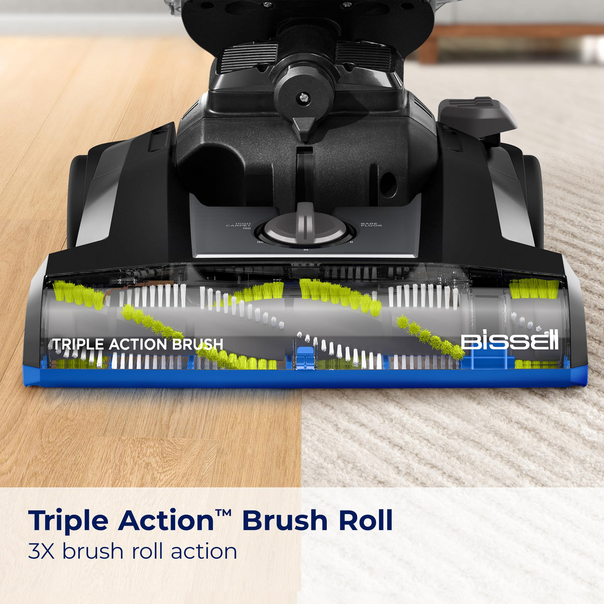 Bissell® CleanView Swivel Vacuum with Triple Action Brush Roll, Swivel Steering, Extension Wand, Easy-Empty Dirt Tank, Multi-Cyclonic Suction System, New 2024 Model Bissell