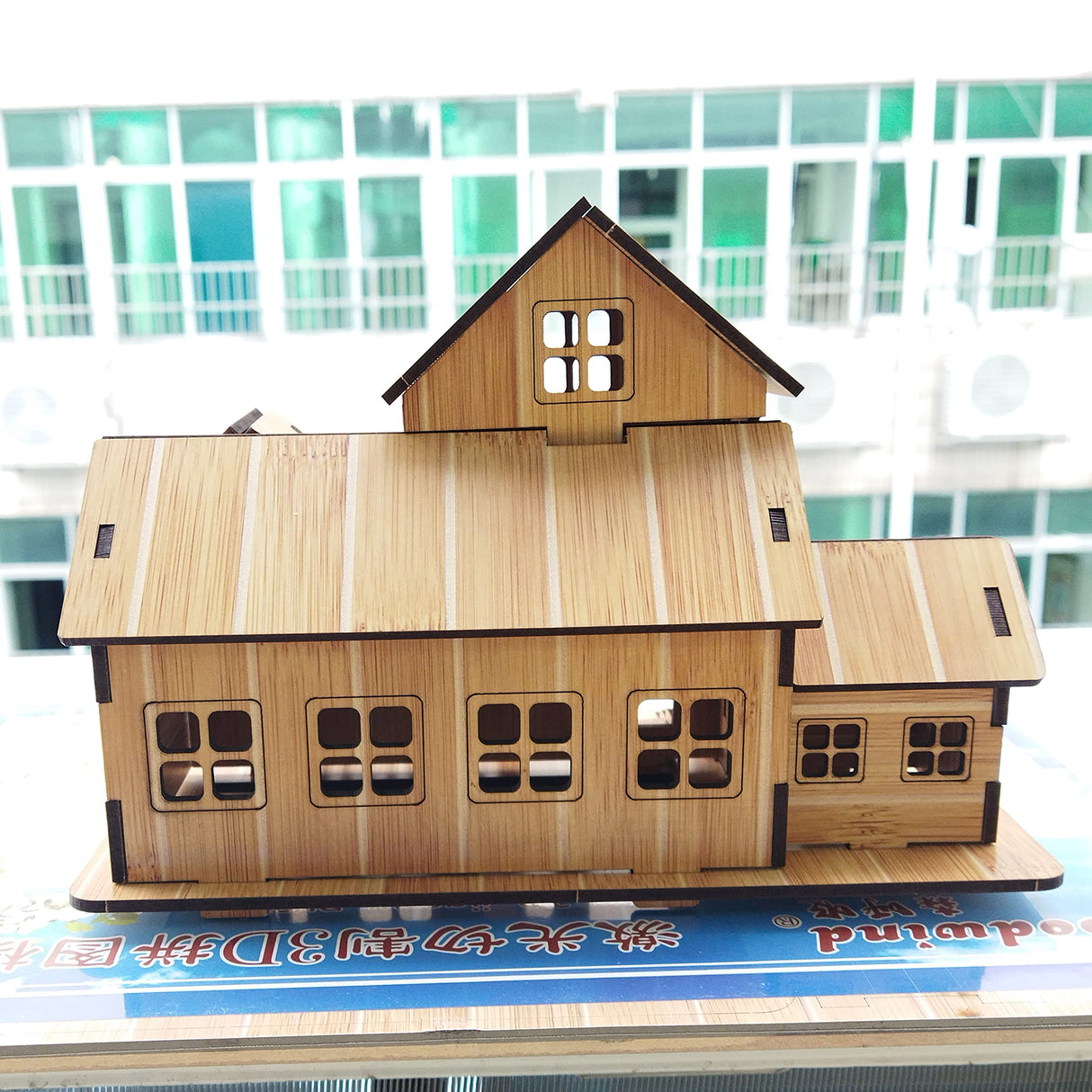 3D Wooden Puzzles Little House Building Model Kits for Adults, 7.9"*4.7"*5.5", 3D Jigsaw Brain Teaser Puzzles, Log Cabin Model Kits Wooden Hut Model (1PCS) MPIUET