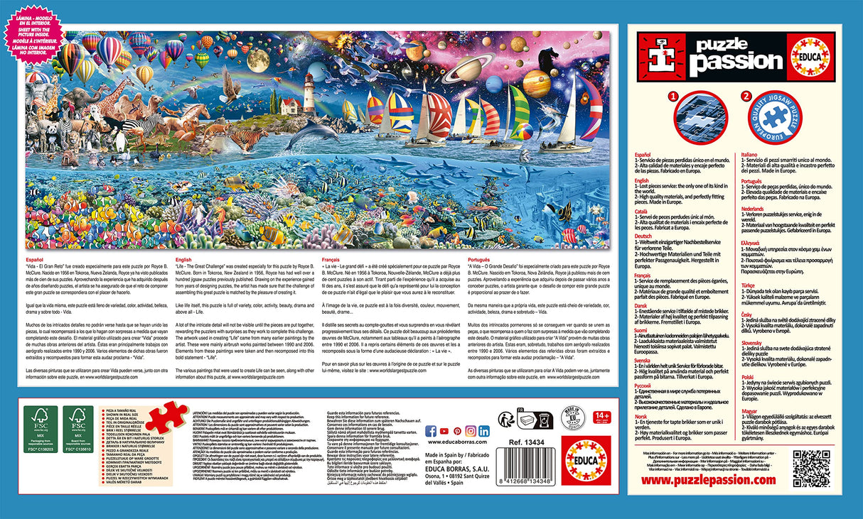 Educa Borras Life, The Greatest 24,000 Piece Puzzle Educa