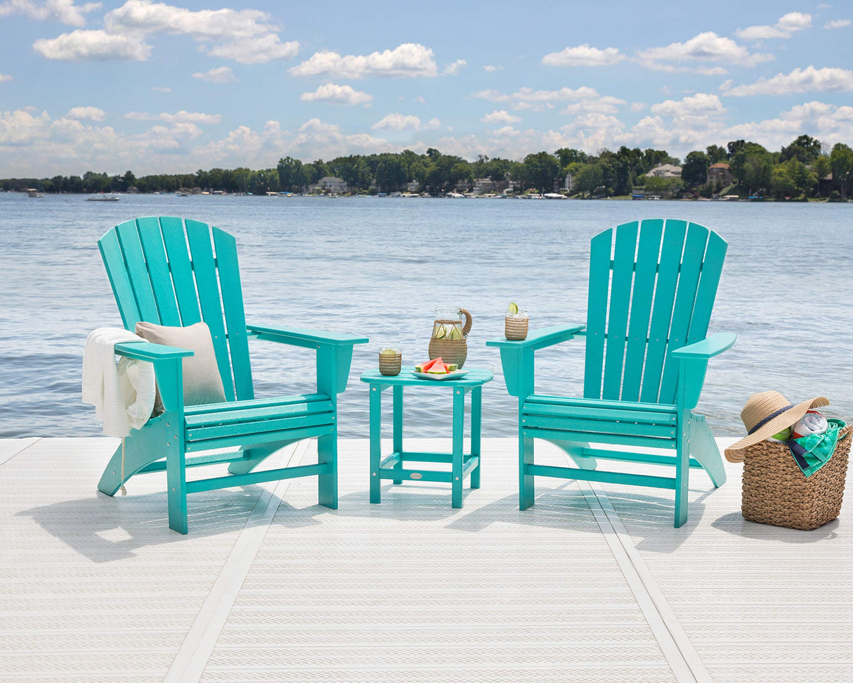 POLYWOOD Nautical Curveback Adirondack Chair Polywood