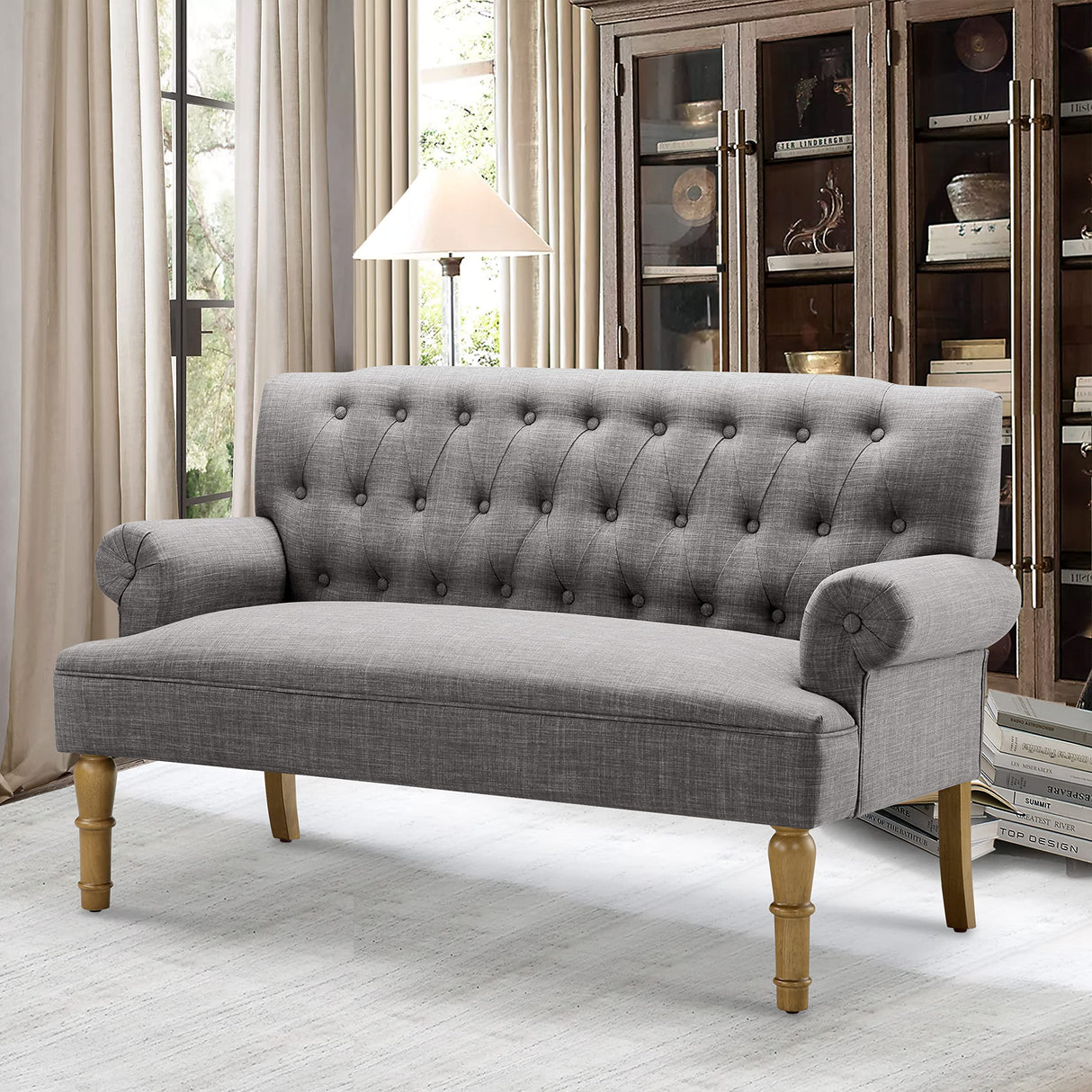 Rosevera Celino para Sala Love Seats Furniture Sofa in a Box Long Couches for Living Room Settee Loveseat, Standard, Dove Gray Rosevera