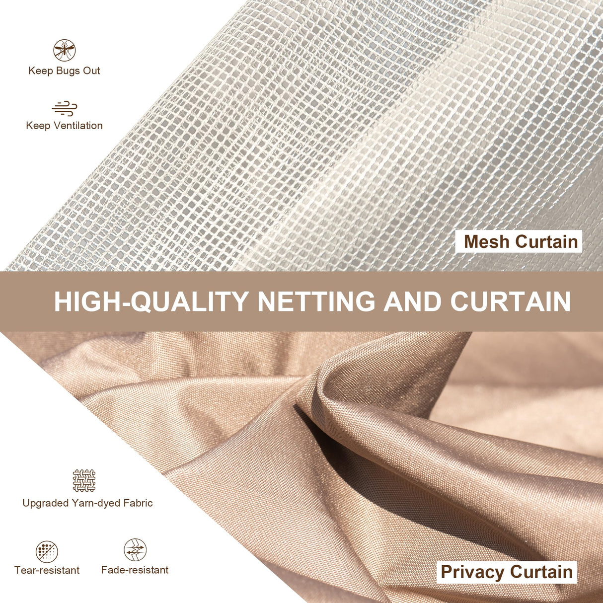 Domi 8x12FT Lean to Gazebo, Outdoor Hardtop Wall Mounted Gazebo with Sloping Galvanized Steel Roof, Aluminum Frame Mounted Gazebo with Netting and Curtain Included for Deck, Porch, Backyard domi outdoor living