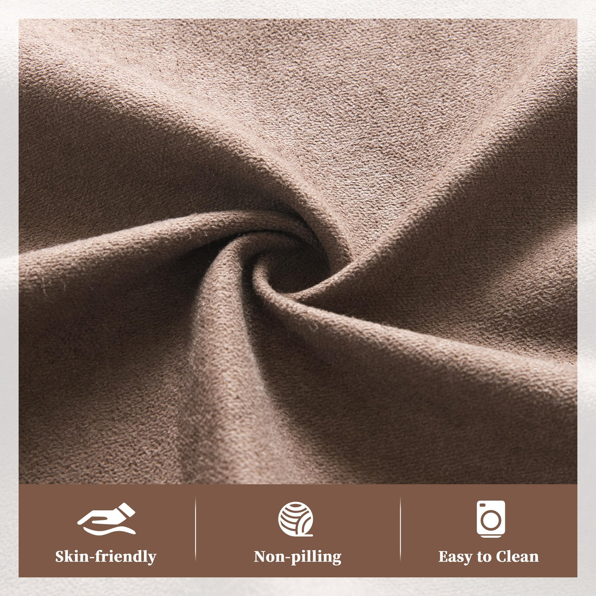 Reedvales Oversized Recliner Sofa with Heat and Massage, Big Large 3-Seater RV Recliner Couch Sofa for Living Room, Wall-Hugger Reclining Sofa with Cup Holders and USB Port (Fabric, Brown) Reedvales