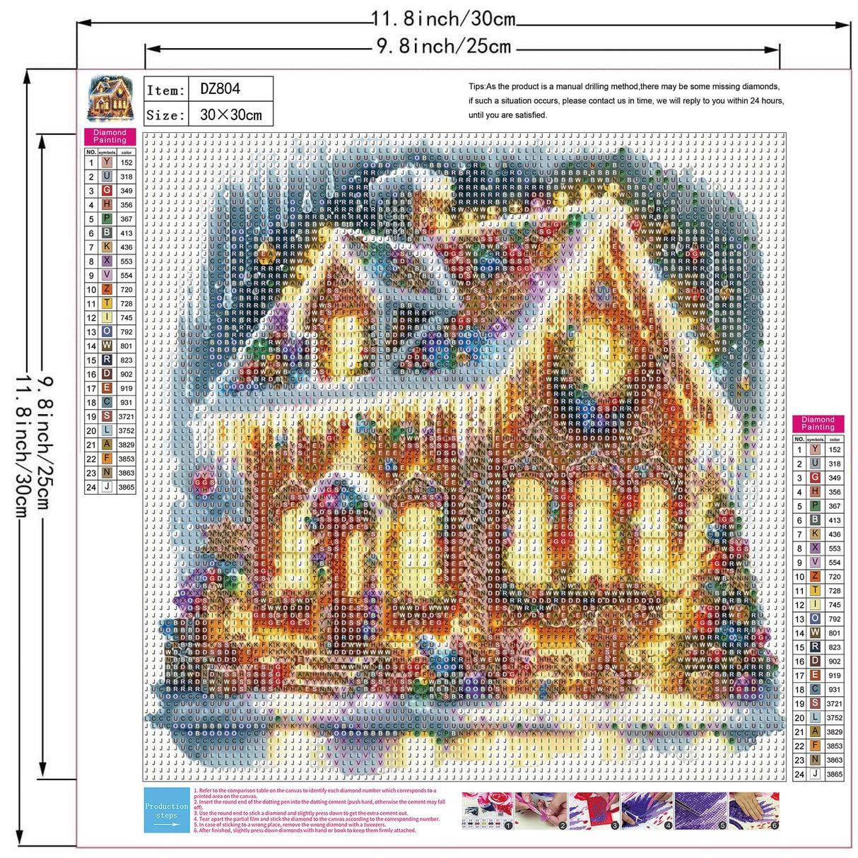 ZHUDENGXJL Winter Diamond Painting Kits for Adults,Christmas Glow Castle Diamond Art Kits for Beginner,DIY 5D Full Drill Gem Art with Painting Kit,Home Wall Decor 12x12 Inch ZHUDENGXJL